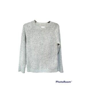 GANT Rugger Lambswool Basket Weave Crewneck Sweater Grey XS NWOT